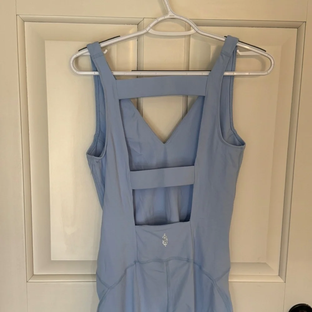 New! Free Movemnt x Free People Never Better One-Piece Light Blue 45445
